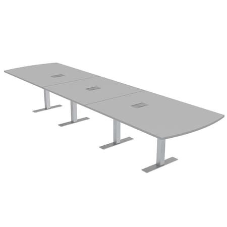 Skutchi Designs 45 in W, 166 in L, 29 in H, Engineered Wood Top, Grey HAR-AREC-46X168-T-ELEC-XD01